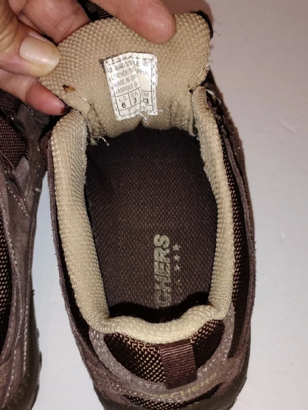 P-036 Skechers Women's Brown and Tan with Intuition Strap